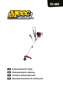 Instrukcja Meec Tools 721-489 Podkaszarka do trawy