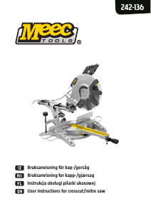 Bruksanvisning Meec Tools 242-136 Cirkelsåg