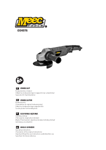 Instrukcja Meec Tools 004-976 Szlifierka kątowa