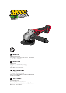 Manual Meec Tools 005-080 Angle Grinder