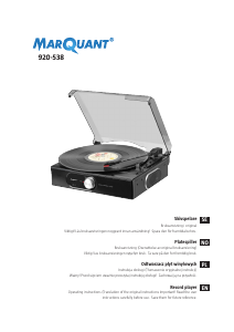 Manual MarQuant 920-538 Turntable