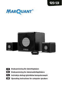 Manual MarQuant 920-531 Speaker