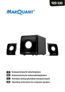 Manual MarQuant 920-530 Speaker