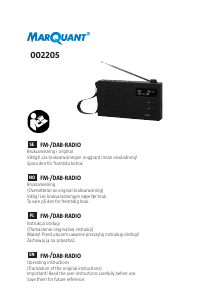 Instrukcja MarQuant 002-205 Radio