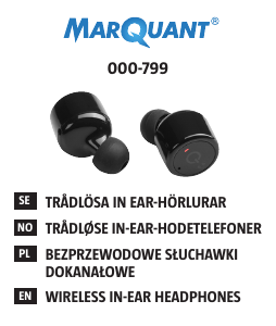 Manual MarQuant 000-799 Headphone