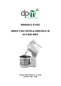 Manuale DPM MX391PLUS Sbattitore