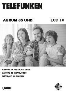 Manual Telefunken AURUM65UHD LCD Television