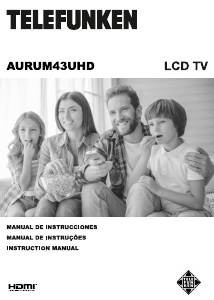 Manual Telefunken AURUM43UHD LCD Television