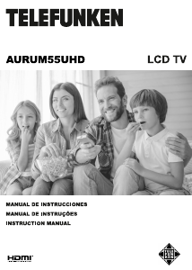 Manual Telefunken AURUM55UHD LCD Television