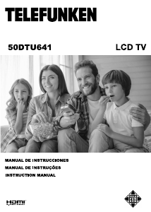 Manual Telefunken 50DTU641 LCD Television