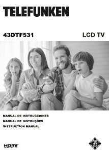 Manual Telefunken 43DTF531 Televisor LCD