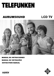 Manual de uso Telefunken AURUM50UHD Televisor de LCD