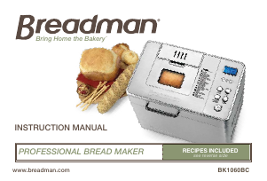 Manual Breadman BK1060BC Bread Maker