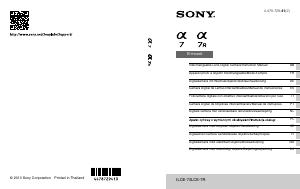 Bedienungsanleitung Sony Alpha ILCE-7 Digitalkamera