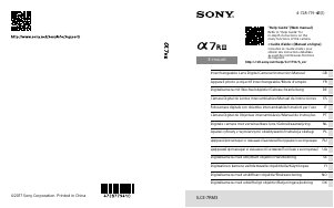 Käyttöohje Sony Alpha ILCE-7RM3 Digitaalikamera