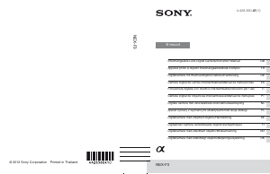 Manuale Sony Alpha NEX-F3 Fotocamera digitale