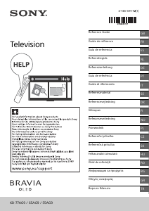 Manuale Sony Bravia KD-77AG9 OLED televisore