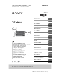 Manual Sony Bravia KD-43XG7096 LCD Television