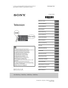 Manuál Sony Bravia KD-65XG7004 LCD televize