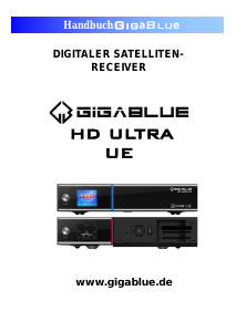 Bedienungsanleitung GigaBlue HD Ultra UE Digital-receiver