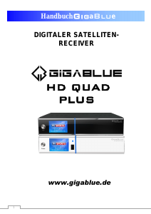 Bedienungsanleitung GigaBlue HD Quad Plus Digital-receiver