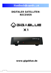 Bedienungsanleitung GigaBlue HD X1 Digital-receiver