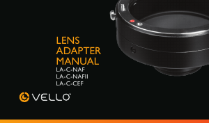 Handleiding Vello LA-C-CEF Lensadapter