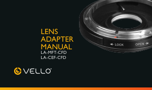 Manual Vello LA-CEF-CFD Lens Adapter