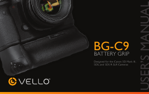 Handleiding Vello BG-C9 Battery grip