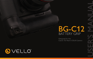 Handleiding Vello BG-C12 Battery grip