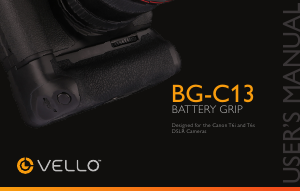 Handleiding Vello BG-C13 Battery grip