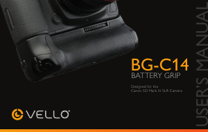 Handleiding Vello BG-C14 Battery grip