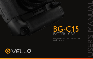 Manual Vello BG-C15 Battery Grip