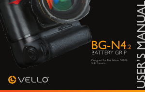 Manual Vello BG-N4.2 Battery Grip