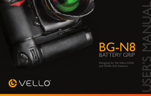 Handleiding Vello BG-N8 Battery grip