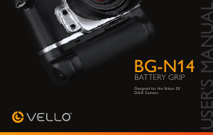 Manual Vello BG-N14 Battery Grip