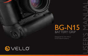 Manual Vello BG-N15 Battery Grip