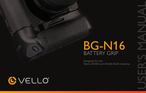 Handleiding Vello BG-N16 Battery grip