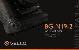 Handleiding Vello BG-N19-2 Battery grip