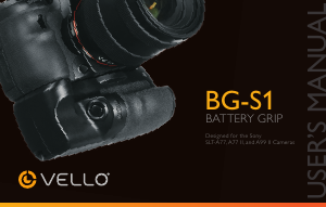 Handleiding Vello BG-S1 Battery grip