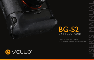 Handleiding Vello BG-S2 Battery grip
