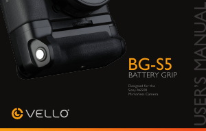 Handleiding Vello BG-S5 Battery grip