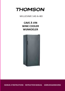 Mode d’emploi Thomson Millesime 140 A+BD Cave à vin