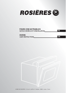 Mode d’emploi Rosières RFO 265IN Four