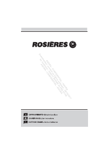 Mode d’emploi Rosières RHT 6300/1 LIN Hotte aspirante