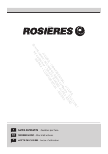 Mode d’emploi Rosières RHT 6300/1LRB Hotte aspirante