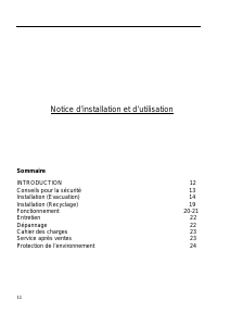 Mode d’emploi Rosières RVSD 9700 PN Hotte aspirante