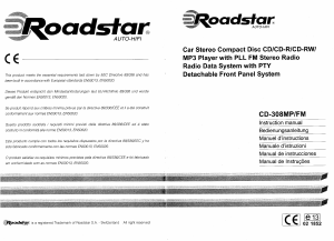 Manual de uso Roadstar CD-308MP/FM Radio para coche