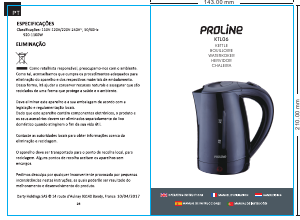 Mode d’emploi Proline KTL06 Bouilloire