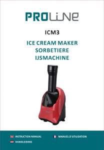 Mode d’emploi Proline ICM3 Machine à glace